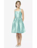 Halter Seaside Dupioni Junior Bridesmaid Dress With Pockets